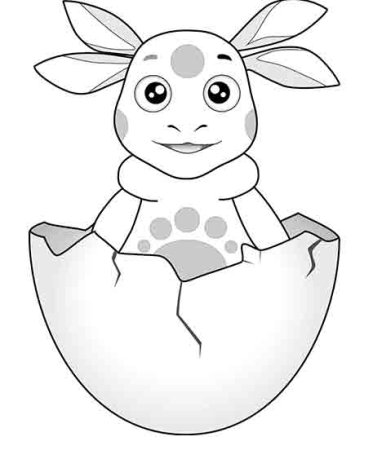 Раскраска Лунтик Мила Кузя