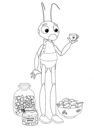 Раскраска Лунтик