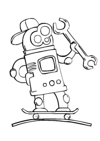 Робот для раскрашивания детям