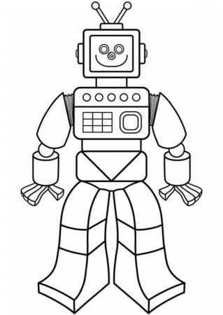Робот раскраска для детей