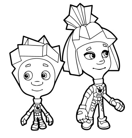 Раскраска Фиксики Симка