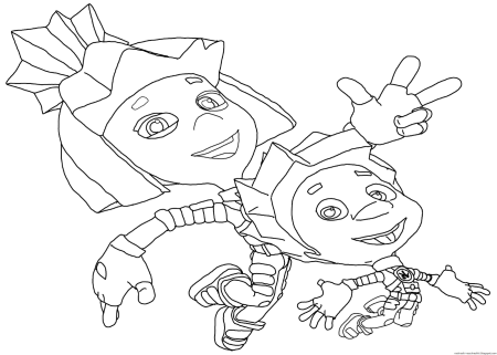 Разукрашки Фиксики Файер