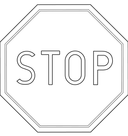 Трафареты дорожных знаков