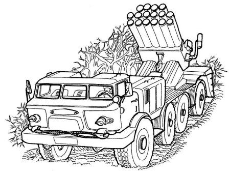Раскраска «Военная техника»
