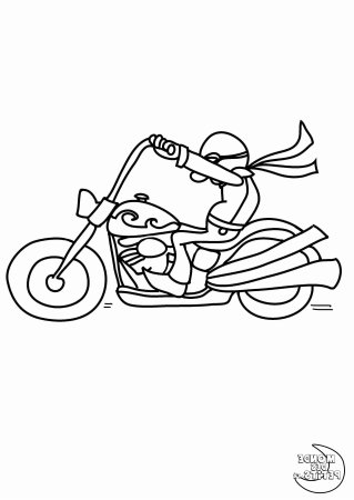 Мотоцикл раскраска для детей 2-3 лет