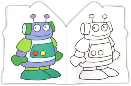 Раскраска по образцу для малышей