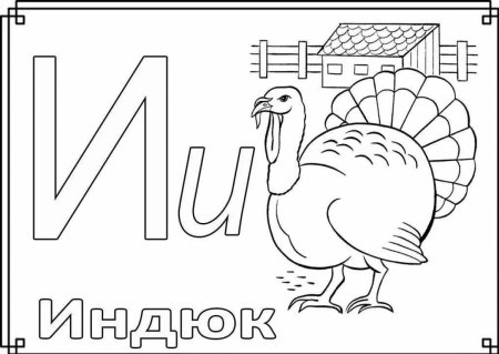 Азбука раскраска для детей