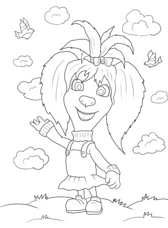 Раскраска Барбоскины Лиза