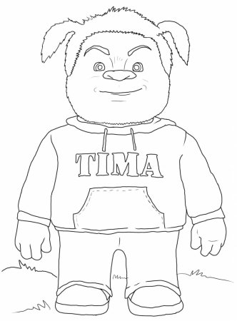 Тимоха из Барбоскиных раскраска