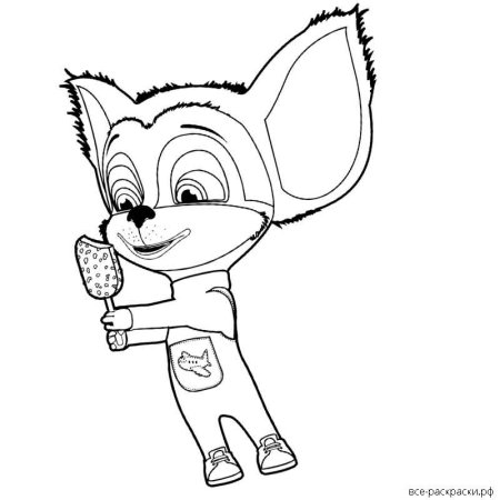 Раскраска дружок Барбоскин