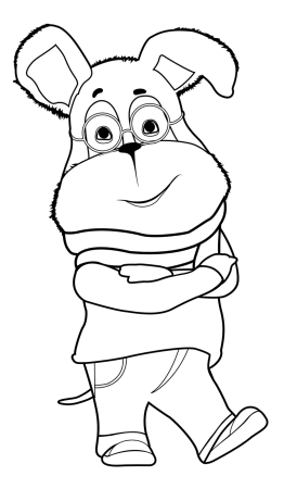 Генка из Барбоскиных раскраска