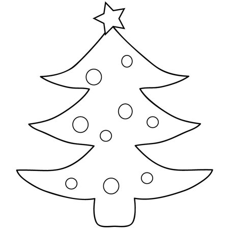 Елка раскраска для детей