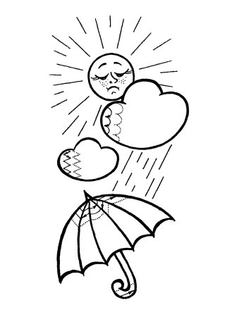 Радуга раскраска для детей