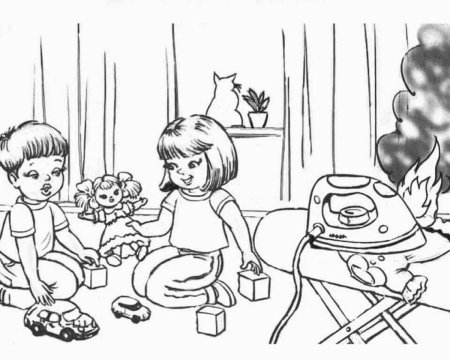 Безопасность. Раскраска