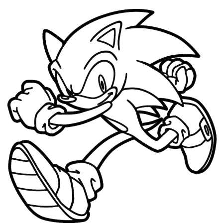 Раскраска Соник бум