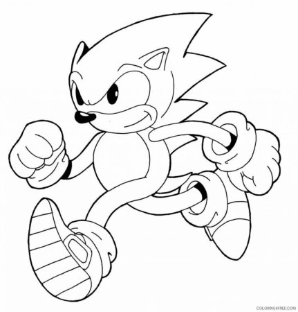 Sonic the Hedgehog раскраска