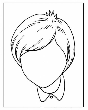 Раскраска дорисуй лицо для детей