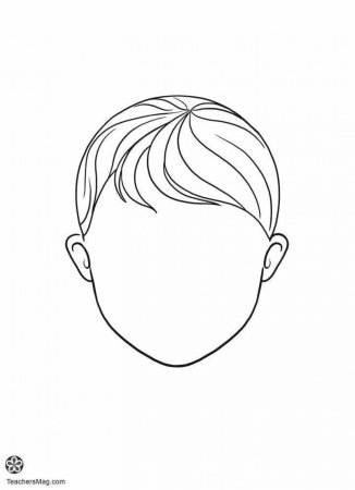 Лицо шаблон для рисования для детей