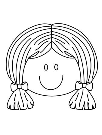 Лицо раскраска для детей