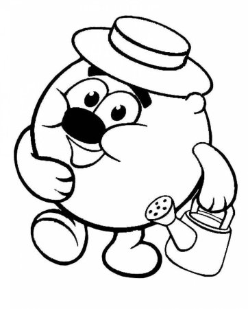 Раскраска Смешарики Бараш