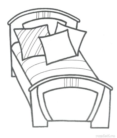 Раскраски мебель для детей 3 лет