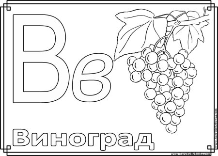 Азбука раскраска для детей