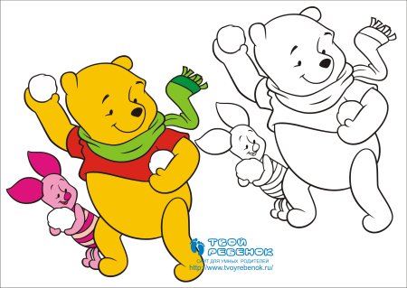 Детские раскраски цветные