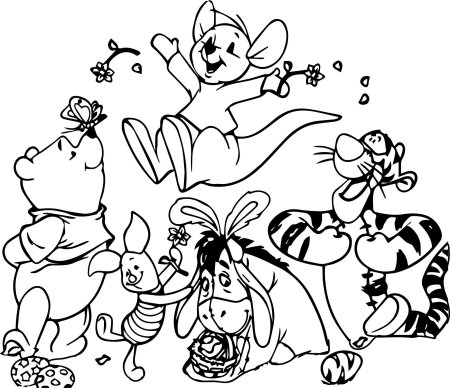 Винни-пух мультфильм Дисней раскраски