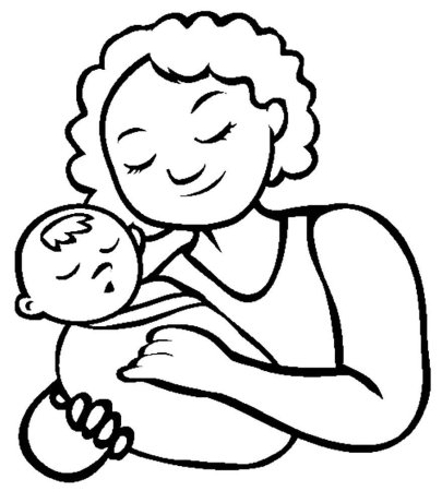 Рисунок мамы раскраска
