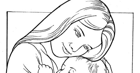 Портрет для мамы на день матери раскрасить