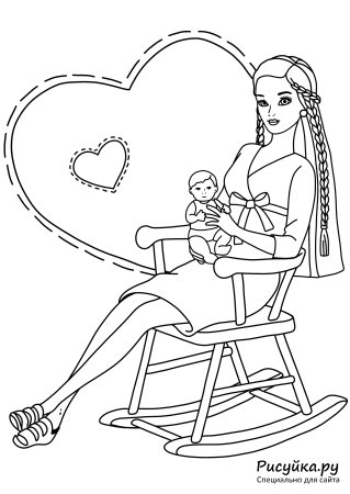 Раскраска. Барби