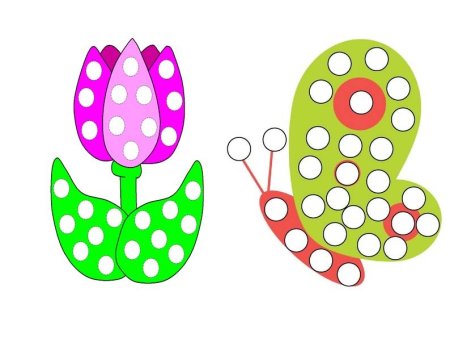 Пальчиковая раскраска для детей 1 года