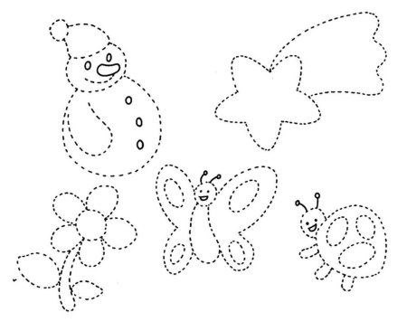 Рисование по точкам для детей 4-5 лет