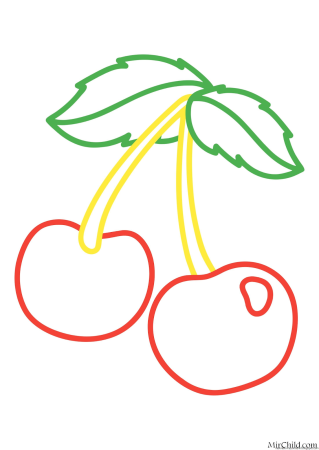 Цветные раскраски для малышей