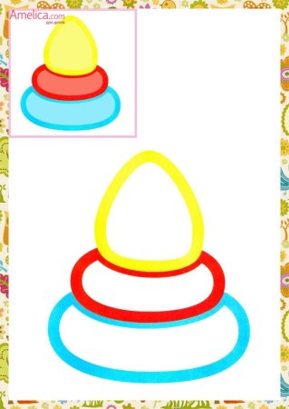 Раскраски для детей малышей цветной контур