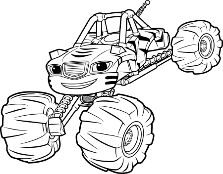 Раскраска Вспыш и чудо машинки