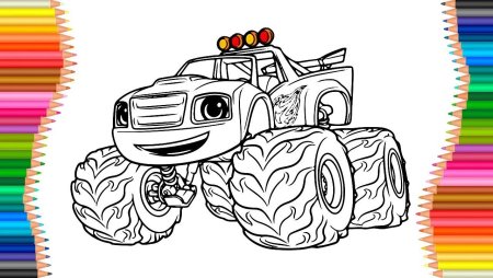 Раскраска Вспыш и чудо машинки