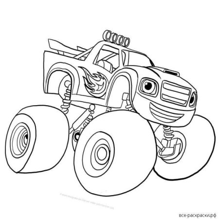Раскраски для мальчиков монстр трак Вспыш