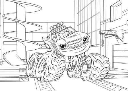Разукрашка Вспыш и чудо машинки