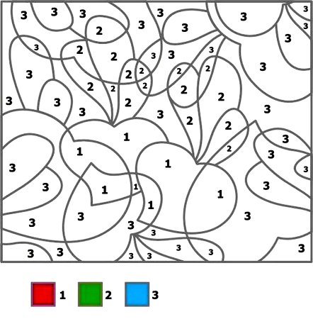 Раскраска по цифрам
