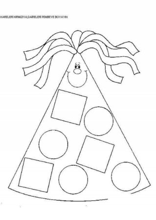 Геометрические фигуры для детей раскраска