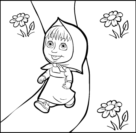 Маша и медведь рисунок