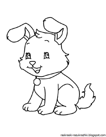 Трафарет домашние животные для раскрашивания
