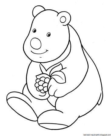 Раскраска "мишки"