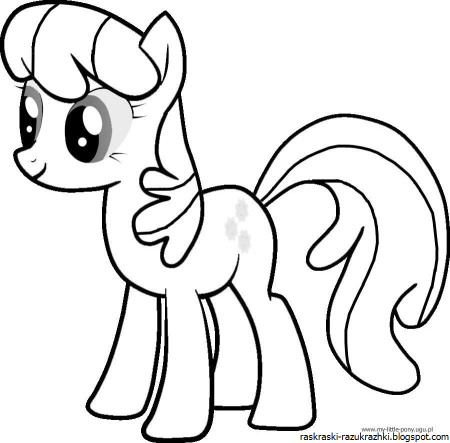 Раскраски для детей 3-4 лет пони