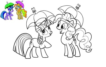 Раскраска Пинки Пай Радуга