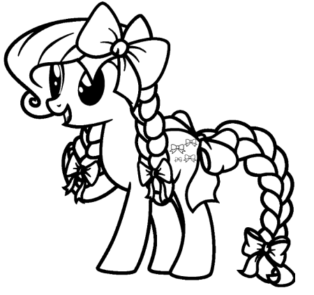 Раскраски для девочек поняшки