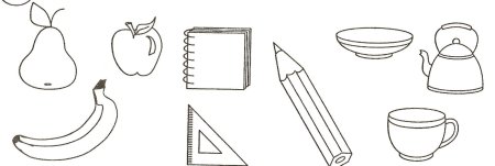 Рисунки разных предметов