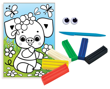 Раскрась пластилином