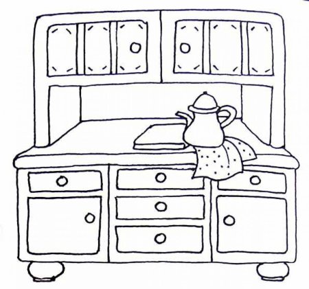 Раскраска детская мебель